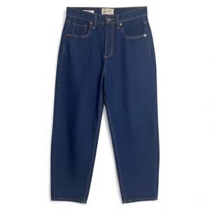 Women's High-Rise Barrel Ankle Jeans - Universal Thread - Rinse Dark Wash - 2